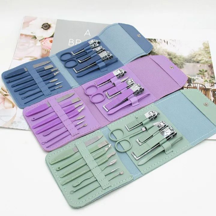 16 in 1 Nail Cutter Set Stainless Steel Nail Clippers