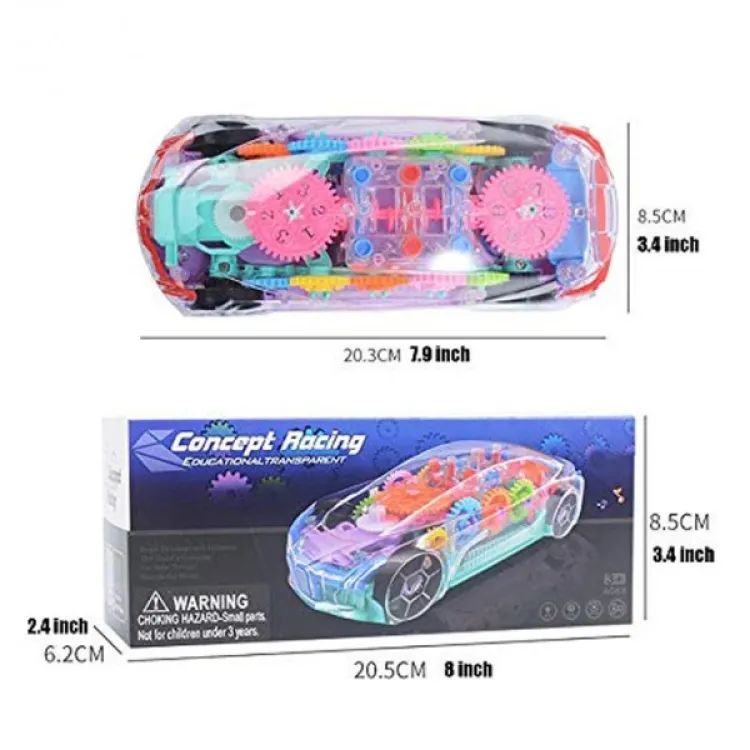 Concept Racing Educational Car | 3D Flashing LED Light | Children Gift Toys